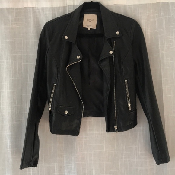 Zara Jackets & Blazers - Zara Black Leather Jacket